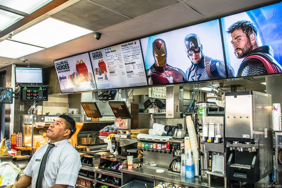 Superheroes on the menu...
Daly City, California, April 2019